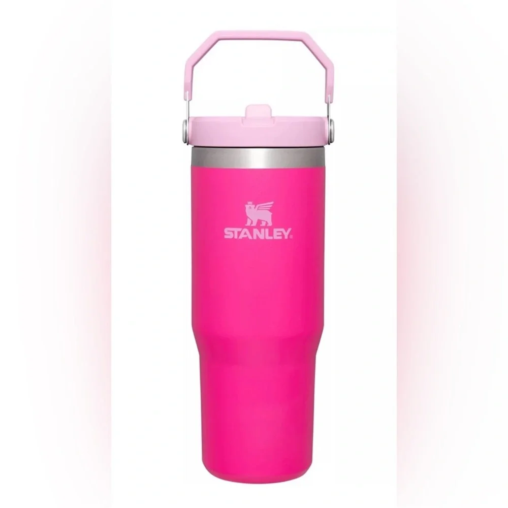 🎉LAST CHANCE🎉Stanley Iceflow Flip Straw 30oz Tumbler Camelia - Picture 2 of 11
